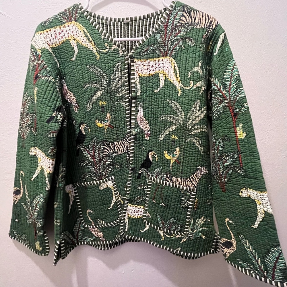 Women’s Jungle Print Quilted Jacket